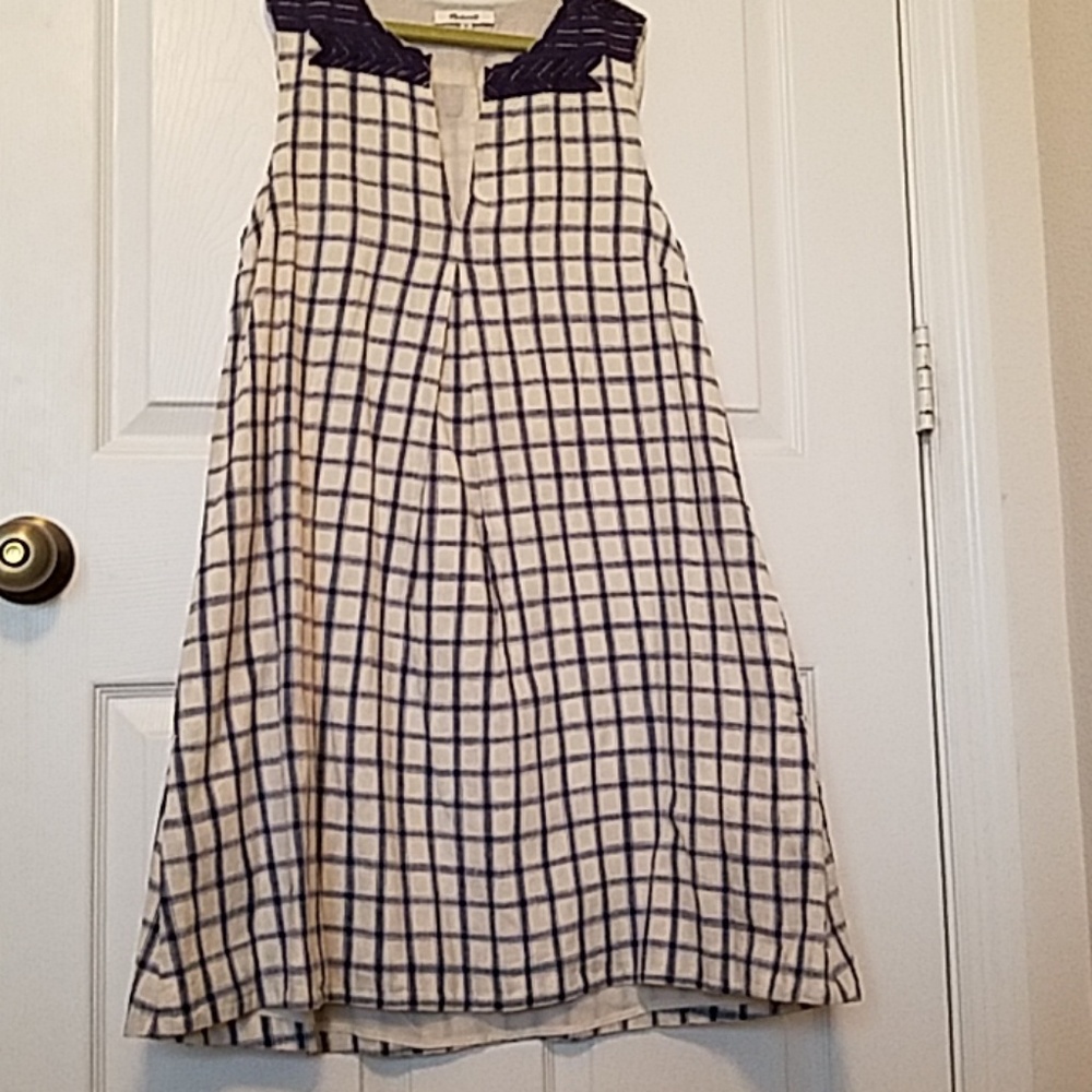 Trapeze grid dress